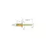 Rivet aveugle ouvert 4,8x20mm cupro-nickel TP Vendu par 100