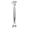 Ridoir corps fermé chape fixes Inox A4 diamètre 12mm