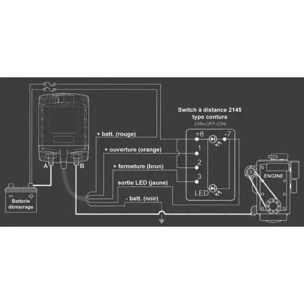 Relais bistable ML-RBS 12V 500A avec interrupteur
