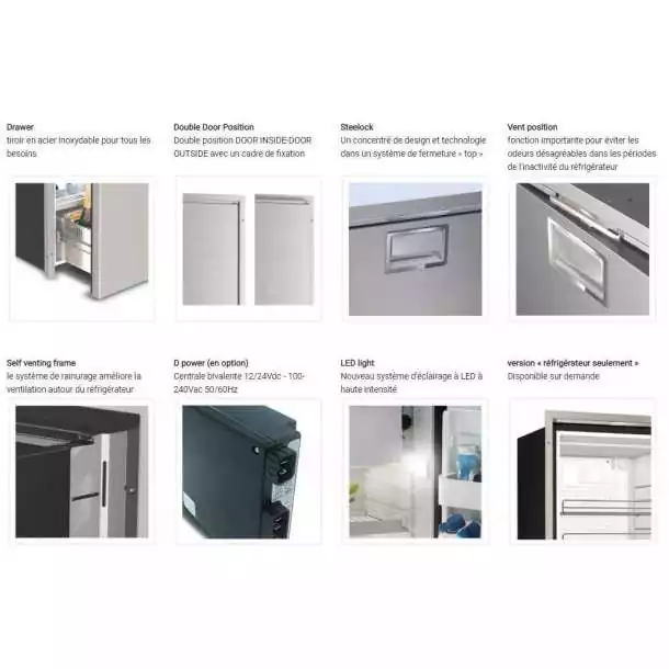 Réfrigérateur Freezer DW 51 OCX2 RFX 51L unité interne 12/24V