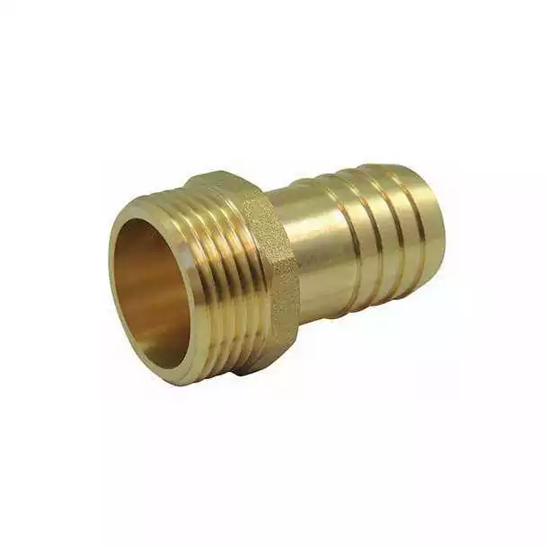 Raccord Laiton Male Male cannelé et fileté 1 1/4'' x sortie 30mm vrac