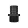 Raccord droit Male Male inégal fileté cannelé 3/4'' BSP x 22mm noir