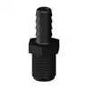 Raccord droit Male Male inégal fileté cannelé 1/2'' BSP x 16mm noir