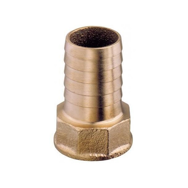 Raccord Femelle Male cannelé 1/4''x8mm entrée 8mm sortie 8mm