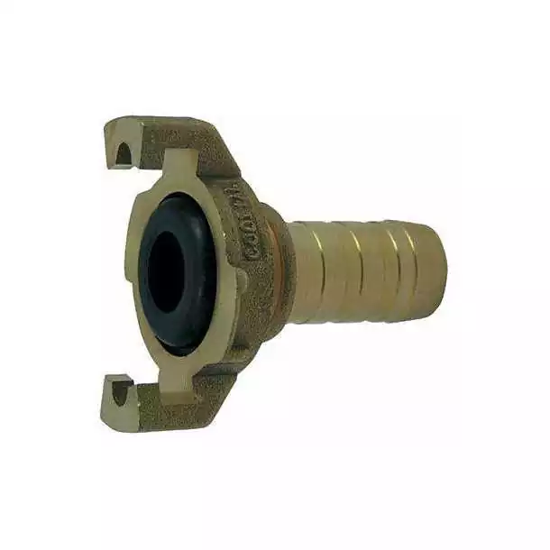 Raccord express laiton avec joint diamètre 15mm cannelé à collerette