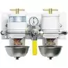 Préfiltre séparateur 500 Gasoil double pare-flamme permutable 454 L/H 30µ