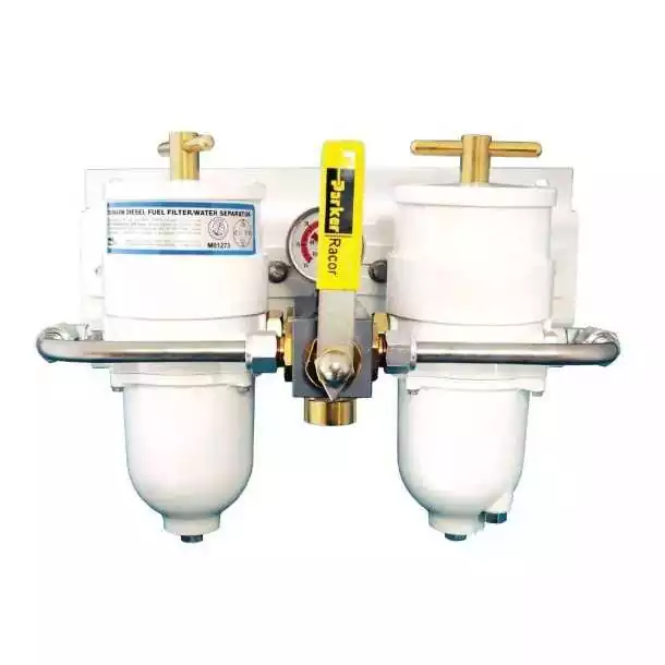 Préfiltre séparateur 500 Essence Gasoil double bol métal permutable 30µ