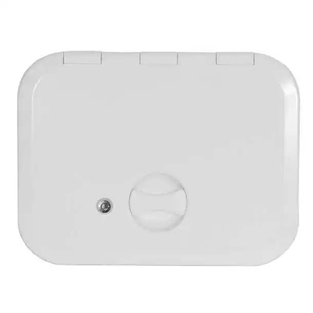 Porte d'equipet Europa 360x600mm avec serrure blanc