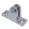 Platine de capote inclinée 80° inox A4