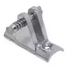 Platine de capote 90° concave avec axe goupille inox A4
