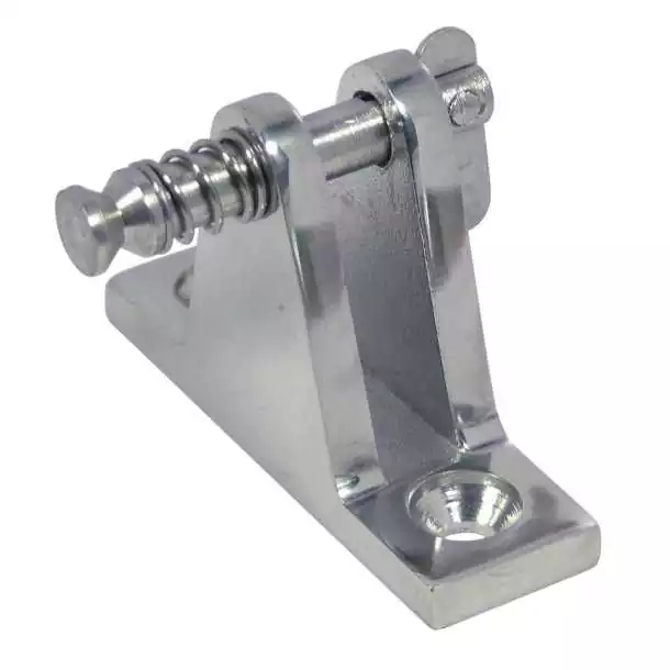 Platine de capote 90° avec axe goupille inox A4