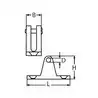 Platine de capote 90° inox A4