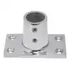 Platine de balcon rectangulaire inox A4 90° diamètre 22mm
