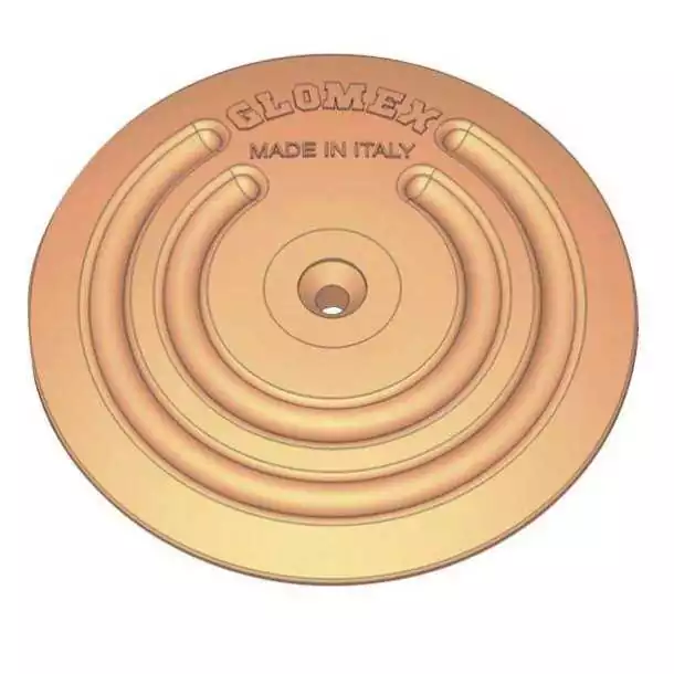 Plaque de masse bronze diamètre 128mm