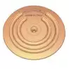 Plaque de masse bronze diamètre 128mm