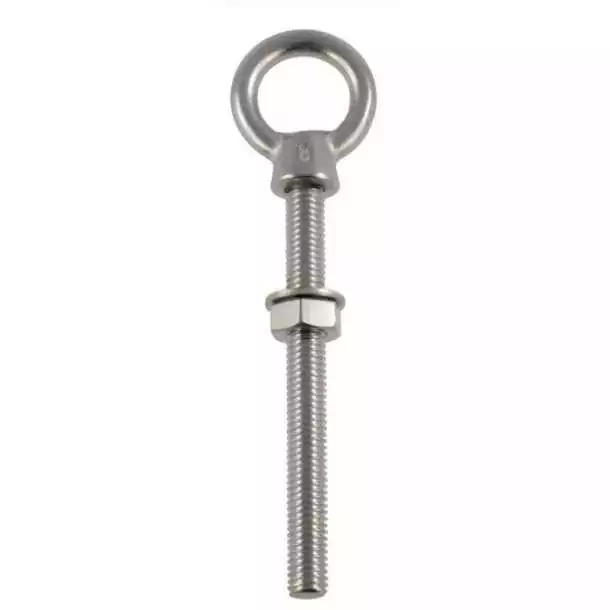Piton à œil vis métrique A4 M8 x 100mm diamètre de l'oeil 19mm