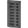 Panneau WeatherDeck IP67 12V 8 interrupteurs gris tableau extérieure