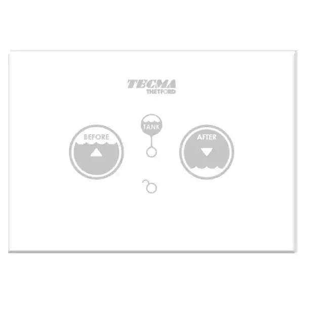 Panneau de commande WC Touch SFT Multifonctions 2 boutons blanc 12/24V