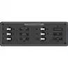 Panneau DC 6 Toggles blancs 12/24V