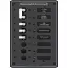 Panneau AC 7 Toggles blancs 230V