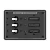 Panneau AC 3 Toggles blancs 230V