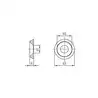 Rondelle cuvette decolletée Diamètre 3mm Inox A4 Vendu par 100