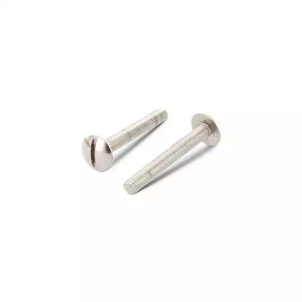 Vis à tête ronde large fendue Poelier Inox A2 Diamètre 6mm L 70mm Vendu par 100