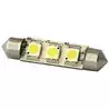 Navette SV8.5 8-35V 0,5W 3 LED blanc chaud 42x10mm