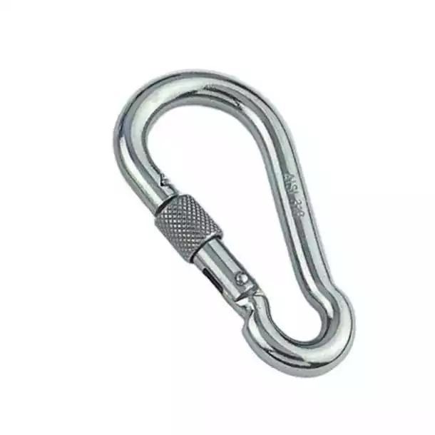 Mousqueton pompier avec vis de sécurité A4 diamètre 6 x 60mm
