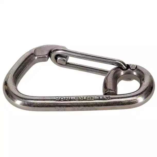 Mousqueton pompier inox asymétrique diamètre 10x100mm