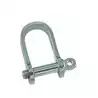 Manille plate type court A4 diamètre 4mm les 2