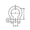 Manille lyre A4 diamètre 4mm