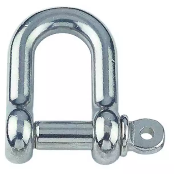 Manille droite type court inox A4 Diamètre 8mm