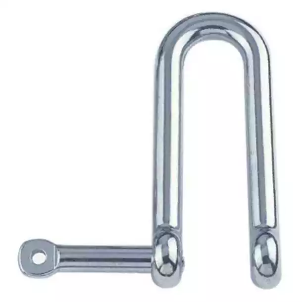 Manille droite longue A4 diamètre 5mm axe imperdable