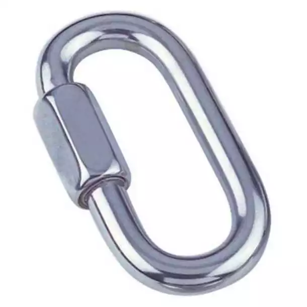 Maillon rapide inox diamètre 5mm Ouverture 6,5mm