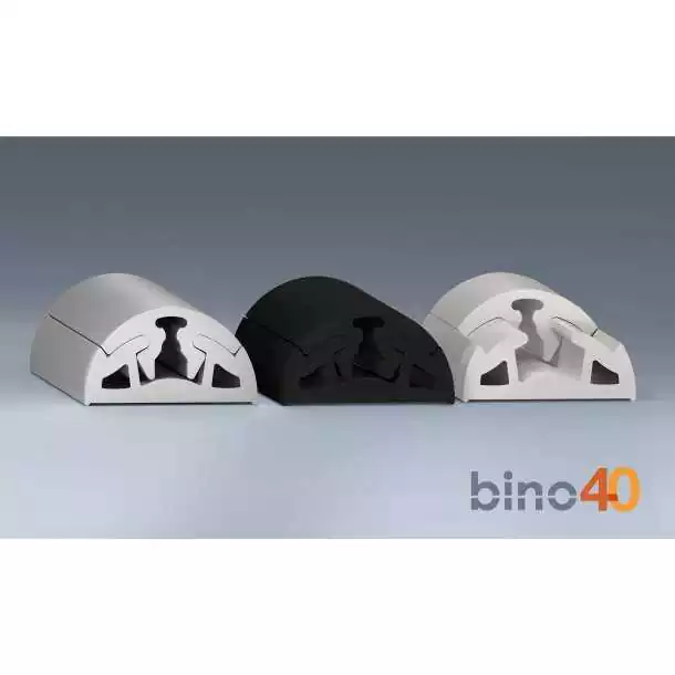 Liston Bino Largeur 40mm Plastique noir 9004 Rouleau de 24m