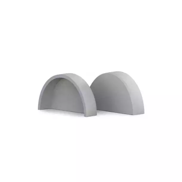 Embout PVC de finiton pour liston Bino 65