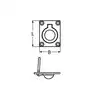 Lève panneau Inox A4 75x56mm