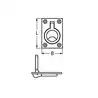 Lève panneau Inox A4 63x44mm
