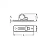 Lève panneau Inox A2 90x25mm