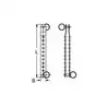 Latte Inox A2 Longueur 100mm Axe 5mm