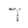 Kit de connexion WC blanc avec fonction bidet