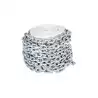 Kit cordage blanc 14mm x 25mt chaine galva 8mm x 15m épissé 3 torons
