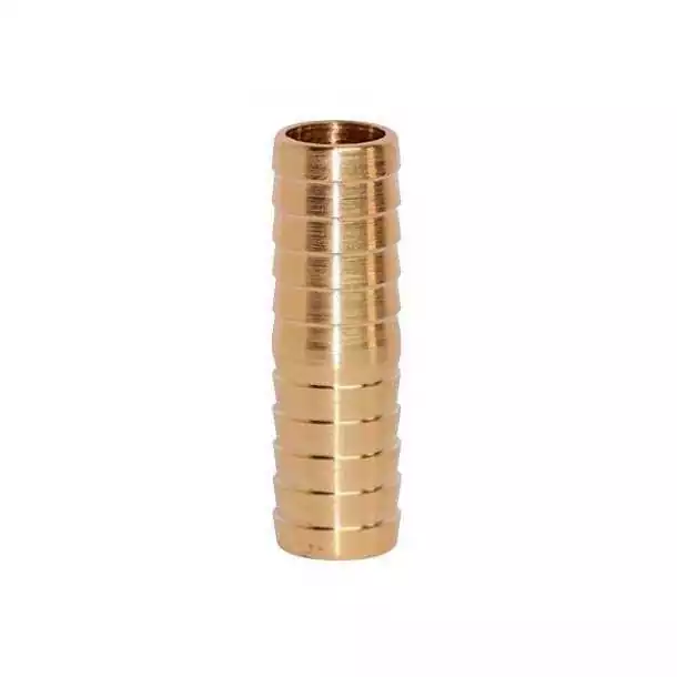 Jonction droite cannelée Laiton diamètre 10mm x 60mm