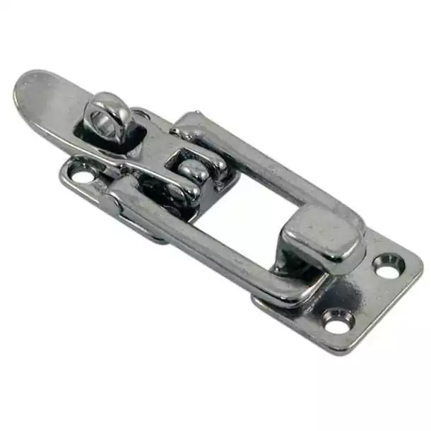 Grenouillère laiton chromé 100mm x 28mm