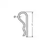 Goupille beta A4 diamètre 4 x 79mm Vendu par 2