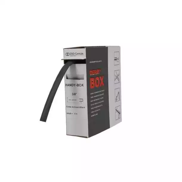 Gaine 12.7mm noir avant rétractation Dévidoir 5m
