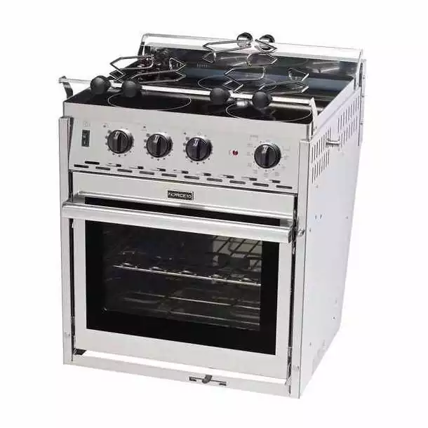 Force 10 Electrique 3 feux céramique grill sur cardan 240V Europe