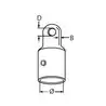 Embout pour tube A4 diamètre 22mm