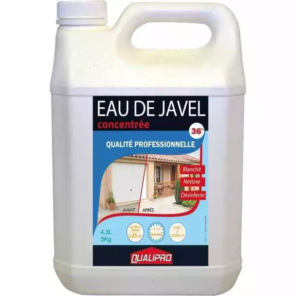 Eau de javel 36° 9,6 % 5 Litres